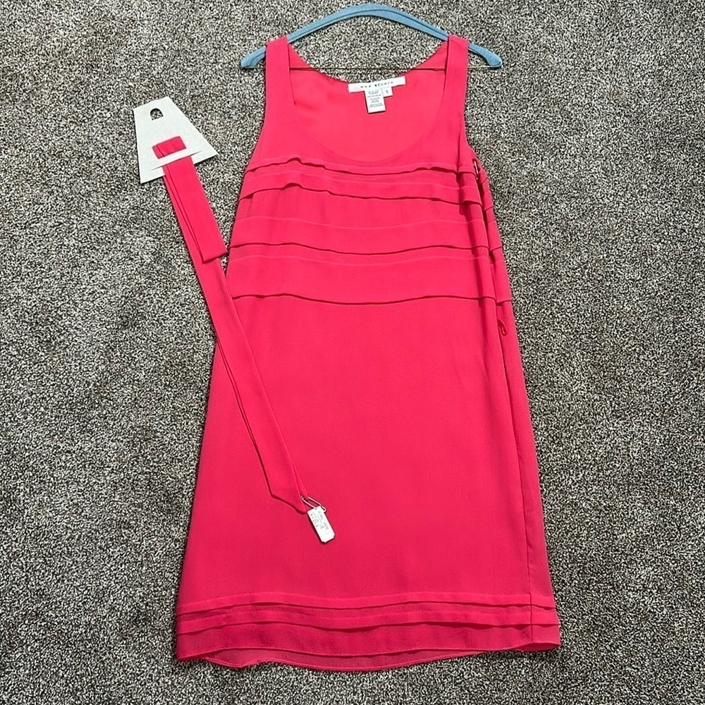 Max Studio coral pink Small flowy feminine dress